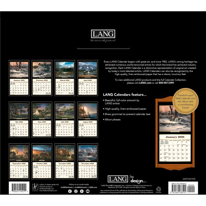 Pre-Order today! 2026 Wall Calendar by Terry Redlin